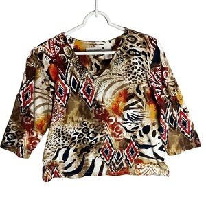 Alfred Dunner Size PL Women's‎ Embellished Pullover Top